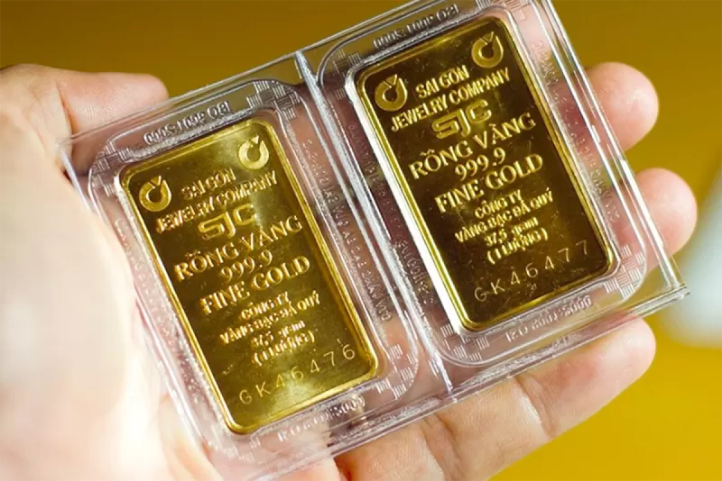 Giá vàng miếng SJC giảm sâu 6 triệu đồng một lượng